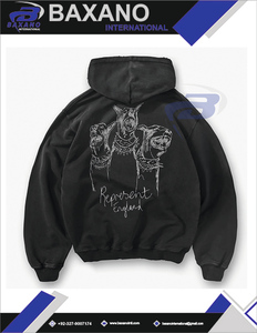 เสื้อฮู้ดดี้พิมพ์ลายวินเทจ ยูนิเซ็กส์ ผ้าโพลีเอสเตอร์/คอตตอน ลุคสบายๆ สไตล์ฮิปฮอป สตรีทแวร์ อนิเมะ พร้อมดีไซน์แบบสั่งทำได้ - Product Image 5