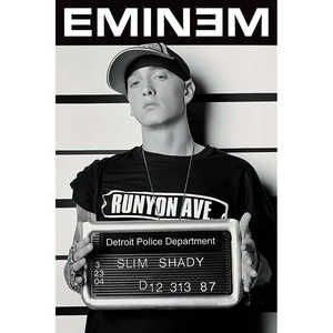 Póster moderno de Eminem con diseño 'Criminal File' para decoración de pared - Product Image 3