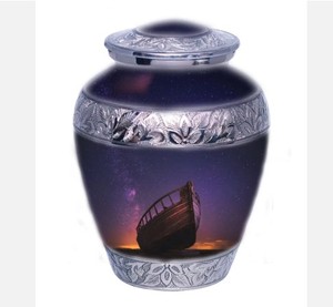 Urnas de cremación para adultos de alta calidad, cenizas humanas, estilo europeo, Metal de madera, latón, mármol, hierro, acero, suministros funerarios coloridos - Product Image 4