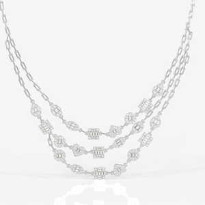 Valencia Moissanite Diamond Choker Collier en argent sterling - Product Image 4