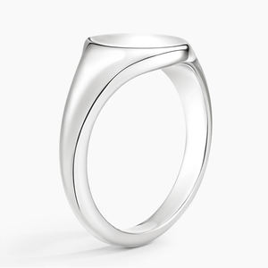 แหวนที่เป็นสัญลักษณ์คลาสสิกสีโรสโกลด์14K อันหรูหราสำหรับผู้ชายเคลือบเงาแบบพรีเมียมพร้อมจี้เพชรแกะสลักและสเน่ห์ - Product Image 2