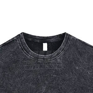 เสื้อยืดผู้ชายแขนสั้นพิมพ์โลโก้ตามสั่งขายส่ง ผ้าคอตตอน 100% ทรงหลวม สไตล์ลำลอง ล้างสีแบบเอซิด  เป็นมิตรกับสิ่งแวดล้อม - Product Image 3