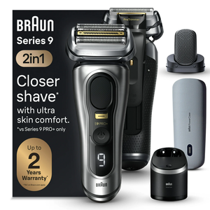 เครื่องโกนหนวดไฟฟ้า Braun Series 9 PRO+ หัวโกน ProComfort พร้อมกล่องเก็บอุปกรณ์ 6in1 SmartCare Center รุ่น 9599cc สีเงิน - Product Image 5