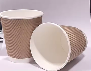 กระดาษเคลือบ PE สำหรับทำแก้ว  เคลือบด้านเดียว เป็นมิตรกับสิ่งแวดล้อม เกรดสำหรับอาหาร ใช้สำหรับทำแก้วเครื่องดื่ม พิมพ์ UV ขนาดตามสั่ง สำหรับกาแฟและชา - Product Image 4