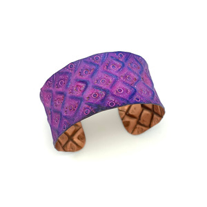 2026 December Trendy Brass Engraved Patina Cuff Bracelet Touchstone Hand Crafted Vintage Oxidized <b>COPPER</b> LEAF Cuff for Women - Product Image 2