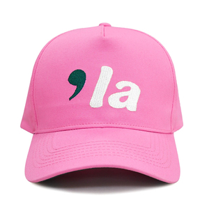 Casquettes de baseball OEM avec logo personnalisé Casquettes de sport à bord incurvé rose vif Logo brodé Casquette de baseball bicolore Vente en gros de quantité minimale de commande bas - Product Image 6