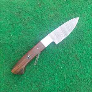 ดามัสกัสมีดเชฟ8นิ้วทำด้วยมือด้ามไม้คมมีดทำครัวพร้อมปลอกหนังงานตามสั่ง - Product Image 2