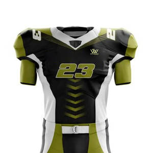 ชุดกีฬาอเมริกันฟุตบอลผู้ชายขายดีชุดกีฬาแขนสั้นระบายอากาศ - Product Image 3