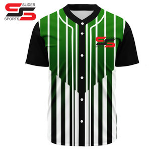 Camiseta de Béisbol Juvenil de Talla Grande al por Mayor, con Botones, Logotipo Personalizado, Ropa Deportiva con Impresión por Sublimación para Softbol - Product Image 3