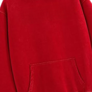 Sudadera con Capucha Vintage Roja Lavada al Ácido, Sudadera Holgada de Forro Polar Suave, Ropa de Calle, Moda de Invierno para Hombre y Mujer - Product Image 3