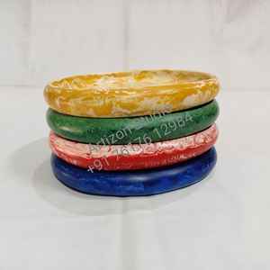 จานเสิร์ฟลายวนวนหรูหราทันสมัย ทำจากเรซิ่น งานฝีมือ ทนทาน พรีเมียม ลายหินอ่อน สำหรับรับประทานอาหาร - Product Image 1