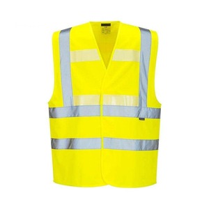 Chaleco de seguridad de poliéster de alta visibilidad reflectante de clase 2 personalizable al por mayor chaleco transpirable para trabajadores de la construcción con logotipo - Product Image 4