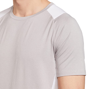 Venta al por mayor de ropa deportiva en blanco informal de algodón orgánico bajo MOQ ropa de gimnasio cuello redondeado Camiseta deportiva para hombre - Product Image 3