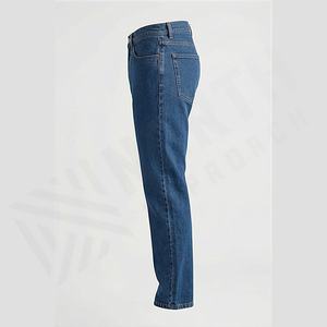 Jeans pour homme de haute qualité, coupe slim, style droit, couleur personnalisée, denim délavé, pantalon décontracté, séchage rapide, premium, pour l'hiver et l'automne - Product Image 3