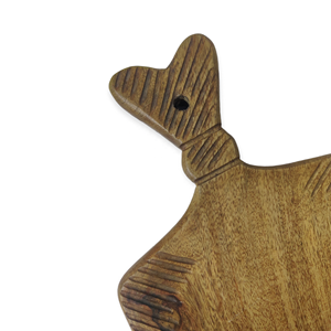 Planche à découper rectangulaire faite à la main en bois de manguier, planche à découper décorative en émail pour la cuisine en résine - Product Image 2