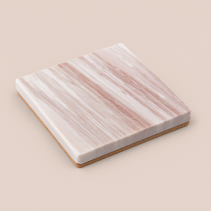 Dessous de verre en marbre travertin hexagone avec base en liège tapis de boisson en pierre naturelle durable absorbant antidérapant rustique décor de table fait main - Product Image 6