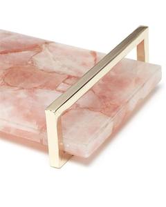 BOUTIQUE MEILLEUR PLATEAU EN RÉSINE MODERNE FAIT À LA MAIN Plateau élégant arrondi jetable et écologique pour le service et le style de la maison - Product Image 2