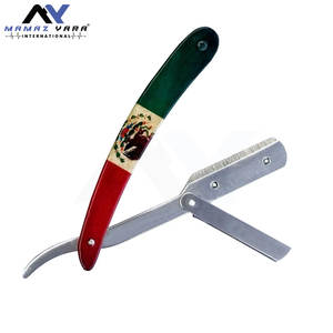 Barbier professionnel Swing Lock Rasoir tout en métal Drapeau mexicain Conception Logo OEM personnalisé Prix de gros disponibles - Product Image 4