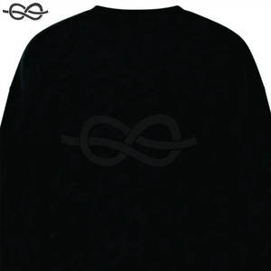 Sudadera de manga personalizada para hombre Premium 100% algodón de alta calidad en blanco cuello redondo bordado sudadera para Hombre Ropa Informal - Product Image 5