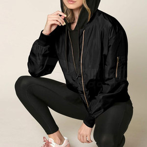 Women's High Quality Winter Bomber Jacket Quick Dry Breathable <b>Waterproof</b> Nylon/Polyester Customizable Finished Processing - Product Image 4
