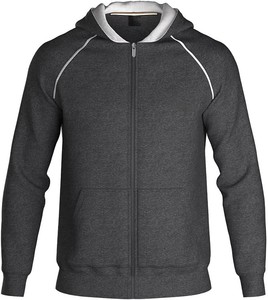 Sudadera con capucha Eco Smart con cremallera para hombre Sudadera de lana de peso medio 95% algodón 5% Elastano importado Pull On cierre lavado a máquina de B - Product Image 6