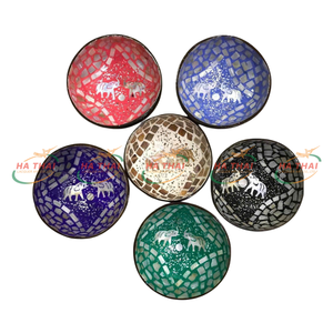 Bol en mosaïque de nacre de qualité export, bol décoratif en coquillage fait main de luxe, usine directe pour les commandes en gros - Product Image 1