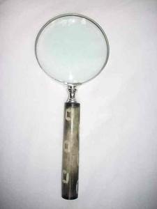 Antique Bone Handle Magnifying Glass Handheld Nautical <b>Magnifier</b> for <b>Reading</b> Collectible Decor - Product Image 2