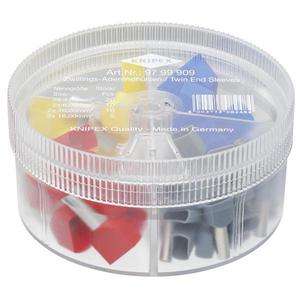 กล่องชุดอุปกรณ์ Knipex พร้อมปลอกปลายสายคู่ 45 ชิ้นสำหรับขั้วต่อ - Product Image 1