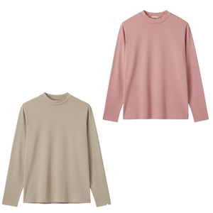 Camiseta Premium Ligera de Manga Larga de Algodón para Hombre con Diseño Clásico de Cuello Redondo, Perfecta para Atuendos Diarios y Ropa Urbana - Product Image 1