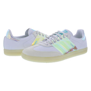 Chaussures Adidas Samba OG pour Homme Blanc Nuage/Jaune Pulse/Aqua Aqua Doublure en Maille Solide Rehaussantes Tendance Mode - Product Image 3