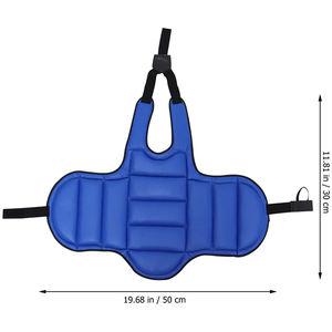 Bouclier d'entraînement de Sparring réversible réglable coussin de ventre de poinçonnage lourd vente en gros boxe poitrine garde corps protecteur Arts martiaux - Product Image 6