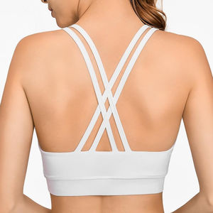 2025 Sujetador deportivo de Yoga personalizado de alto impacto para mujer Servicio de diseño OEM Tops de gimnasio transpirables Último estilo deportivo de fitness - Product Image 4