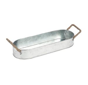 Plateau de service en métal galvanisé de forme ronde Meilleure qualité Home Kitchenware Food Tray Multi Used High Quality. - Product Image 6