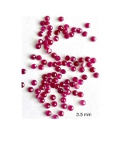 Pierres précieuses en rubis naturel à facettes, rondes, en vrac, précieuses, prix de gros, pierres précieuses naturelles de qualité supérieure, vente en gros, 2.5mm