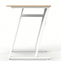 Meilleures ventes de bureaux assis-debout de 730mm de hauteur avec cadre en métal et bureaux d'ordinateur à surface en bois