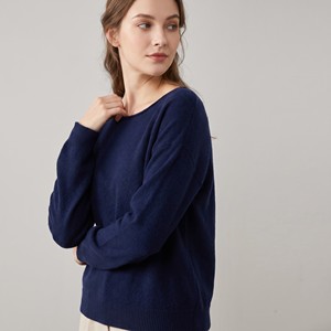 Pull basique confortable, coupe ample, tricot fin, col bateau, taille unique, convient aux tailles 38-44 - Product Image 2
