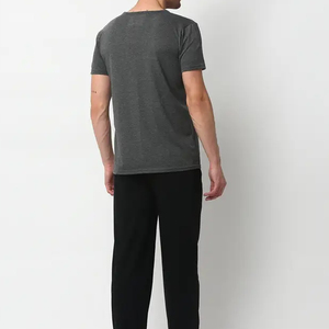 Chándal de verano ajustado de algodón 100% hecho a medida para hombre, nuevo diseño de verano, conjunto de chándales de lana liso personalizado de verano - Product Image 2
