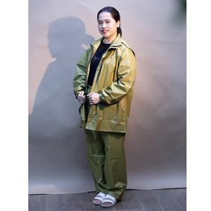 Vietnam <b>Raincoat</b> Electrombile Rainwear Adults Motorcycle Single-person 190T Nylon Fabric Camping Universal Jacket and Pants <b>PVC</b> - Product Image 2