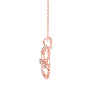 Colgante de Flor con Diamante Cultivado en Laboratorio Certificado por IGI en Oro Sólido de 14k, Joyería Fina Minimalista de Fabricante a Bajo Precio desde India - Product Image 4