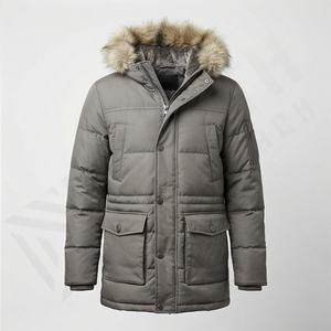 Veste d'hiver pour homme en coton, chaude et épaisse, manteaux pour femmes, parka, fabrication en usine, vêtements d'extérieur thermiques coupe-vent et isolés, tendance - Product Image 1