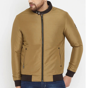 Chaqueta Bomber con Capucha y Cuello Alto de Lona Personalizada 2025, Cortavientos de Invierno para Hombre, Estilo Urbano, Nuevo Diseño, Forro de Algodón - Product Image 1
