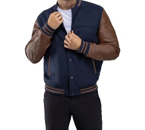 แจ็คเก็ตวาร์ซิตี้ผู้ชายสไตล์โมเดิร์นคุณภาพพรีเมียม ผลิตในปากีสถาน ดีไซน์ปรับแต่งได้ สวมใส่สบายในสภาพอากาศเย็น - Product Image 4