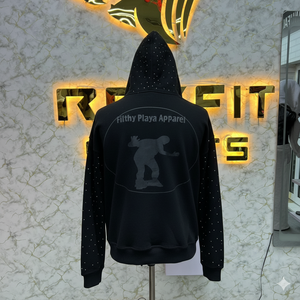 Service OEM maintenant disponible en taux réglable Sweat à capuche zippé Puff Printed fabriqué en usine à bas prix Sweats à capuche pour hommes - Product Image 3