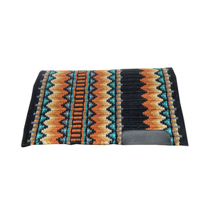 Tapis de selle multicolore de style occidental Couverture en laine de Nouvelle-Zélande de qualité extrême Vente à chaud au prix de gros - Product Image 1
