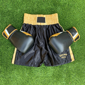 Pantalones cortos de boxeo transpirables para mujer Pantalones cortos de entrenamiento y lucha de ajuste personalizado OEM con impresión de logotipo Etiqueta privada disponible - Product Image 3