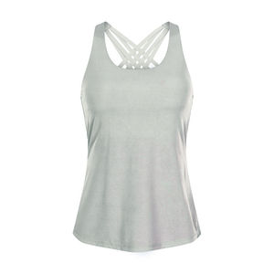 Demande du client entièrement personnalisable sport Fitness débardeur Sexy à la mode personnalisé néon dos conception Singlet femmes Gym routine quotidienne - Product Image 6
