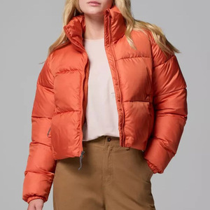 Chaqueta Corta Acolchada de Invierno para Mujer, Chaqueta Bomber Corta Acolchada y Aislada, Chaqueta de Burbuja Cortavientos para Mujer - Product Image 2
