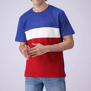 Camiseta serigrafiada personalizada de manga corta para hombre de alta calidad 100% algodón de gran tamaño - Product Image 1