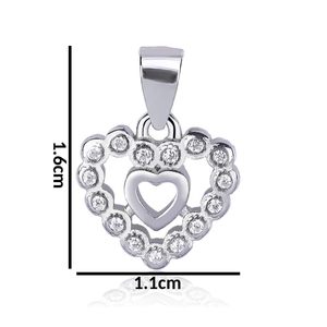 Arihant Gems & Jewels - Colgante de Diamantes con Forma de Corazón para Mujer, Cadena de Plata 925, Regalo - Product Image 6