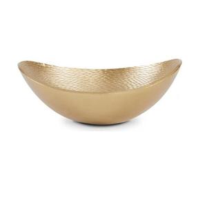 Platos Aluminio Color dorado de lujo Placa de metal para la decoración del banquete de boda Tazón de servicio ecológico - Product Image 5